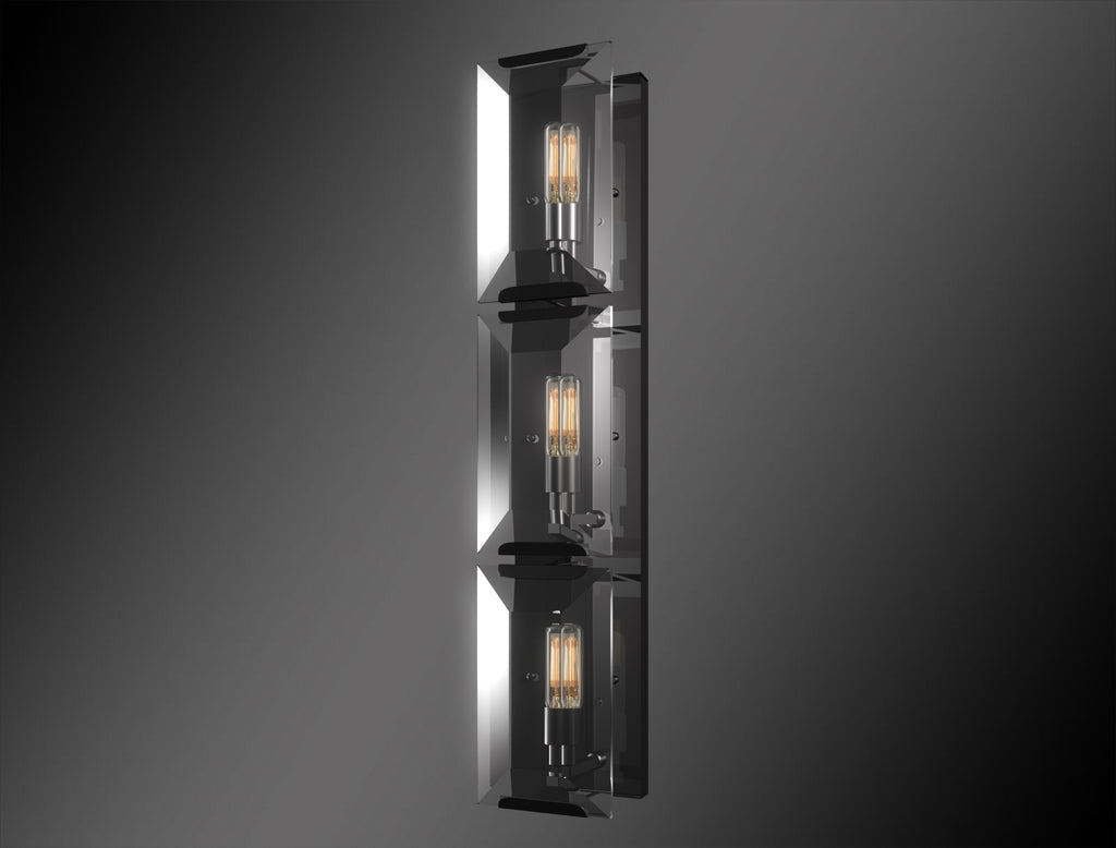 Luxe Crystal Wall Sconce Collection Vintage Rustic Lighting W 6" D 5.5" H 31.25"  - G7-CB/4600/3