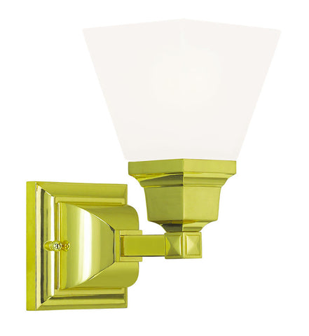 Livex Mission 1 Light Polished Brass Bath Light - C185-1031-02