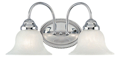 Livex Edgemont 2 Light Polished Chrome Bath Light - C185-1532-05