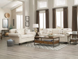 Set of 3 - Norah Rolled Arm Sofa + Loveseat +Chair Oatmeal - D300-10009