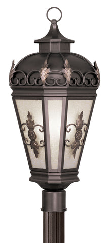 Livex Berkshire 3 Light Bronze Outdoor Post Lantern - C185-2197-07