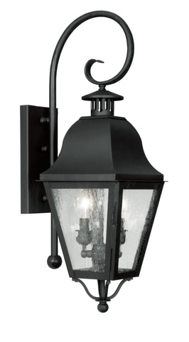 Livex Amwell 2 Light Black Outdoor Wall Lantern - C185-2551-04