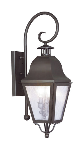 Livex Amwell 2 Light Bronze Outdoor Wall Lantern - C185-2551-07