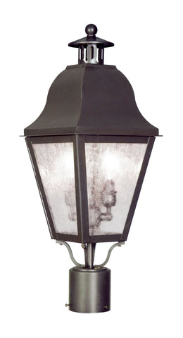 Livex Amwell 2 Light Bronze Outdoor Post Lantern - C185-2552-07