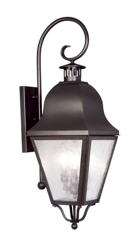 Livex Amwell 3 Light Bronze Outdoor Wall Lantern - C185-2555-07