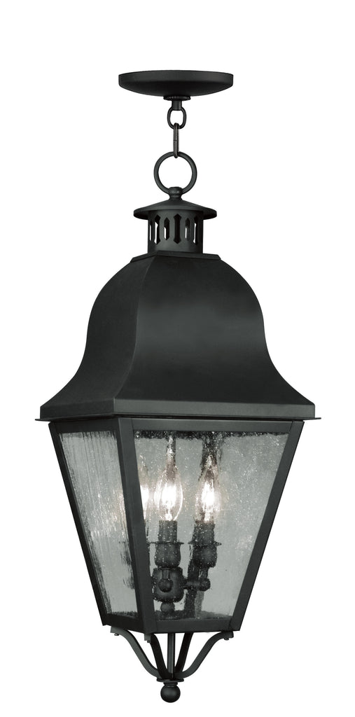 Livex Amwell 3 Light Black Outdoor Chain Lantern  - C185-2557-04