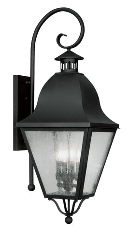 Livex Amwell 4 Light Black Outdoor Wall Lantern - C185-2558-04