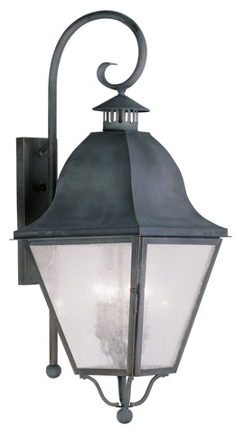 Livex Amwell 4 Light Charcoal Outdoor Wall Lantern - C185-2558-61
