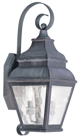 Livex Exeter 2 Light Charcoal Outdoor Wall Lantern - C185-2602-61