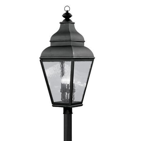 Livex Exeter 4 Light Black Outdoor Post Lantern - C185-2608-04