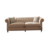 Set of 2 - Trivellato Rolled Arm Sofa + Chair Oatmeal - D300-10066