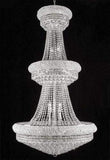 Set of 3-1 French Empire Crystal Chandelier Chandeliers H66" x W36" and 2 Empire Empress Crystal (Tm) Wall Sconce Lighting W 12" H 17" - A93-CS/541/32 + C121-1800W12SC