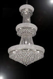 Set of 3-1 French Empire Crystal Chandelier Chandeliers H50" X W30" and 2 Empire Empress Crystal(tm) Wall Sconce Lighting W 12" H 17" - 1EA-CS/541/24+2EA-C121-1800W12SC