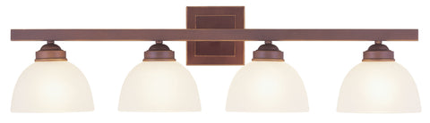 Livex Somerset 4 Light Vintage Bronze Bath Light - C185-4204-70