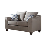Set of 3 - Salizar Flared Arm Sofa +Loveseat +Chair Grey - D300-10071