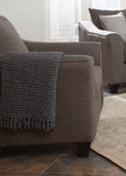 Set of 3 - Salizar Flared Arm Sofa +Loveseat +Chair Grey - D300-10071