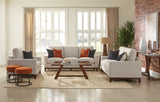 Set of 2 - Monrovia Upholstered Track Arms Sofa + Loveseat Beige - D300-10083
