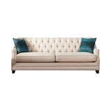 Set of 3 - Artemis Tufted Tight Back Sofa + Loveseat + Chair Beige - D300-10090