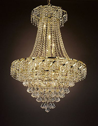 French Empire Empress Crystal(Tm) Chandelier Lighting H 32" W 26" - Cjd-Cg/B7/2173/26