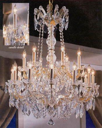 Maria Theresa Crystal Chandelier Lighting 30"X28" - A83-152/18 - Limited qty available at this SPECIAL price