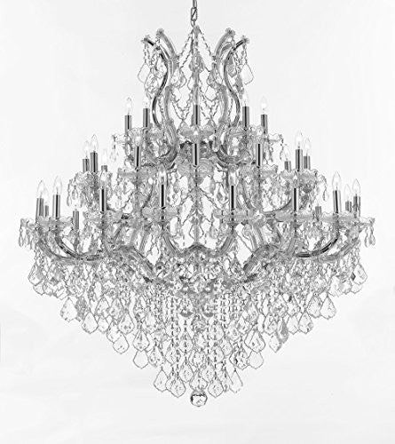 Maria Theresa Crystal Chandelier Lighting H 44" W 44" - Perfect For An Entryway Or Foyer - Cjd-Cs/2181/44