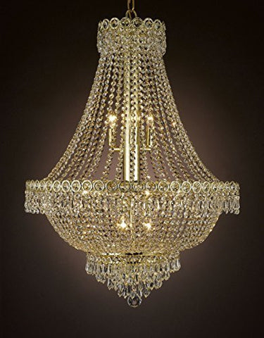 French Empire Empress Crystal(Tm) Chandelier Lighting H 30" W 24" - Cjd-Cg/2176/24