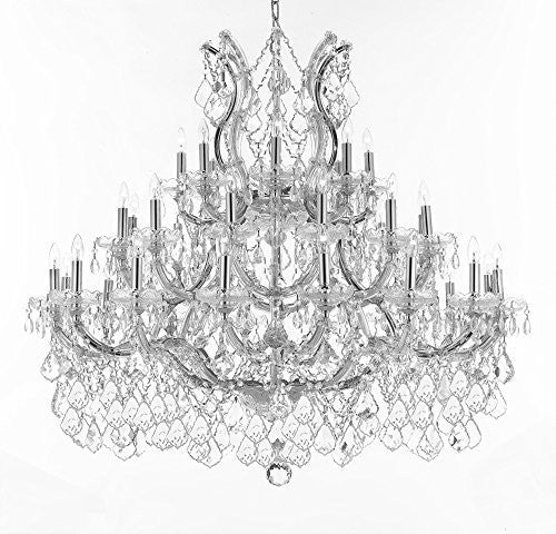 Maria Theresa Crystal Chandelier Lighting H 39" W 44" - Perfect For An Entryway Or Foyer - Cjd-B62/Cs/2181/44