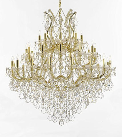 Maria Theresa Crystal Chandelier Lighting H 44" W 44" - Perfect For An Entryway Or Foyer - Cjd-Cg/2181/44