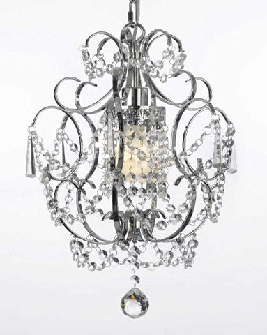 Chrome Crystal Chandelier Lighting H 15" W 11.5" - J10-26019/1