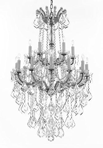 Maria Theresa Crystal Chandelier Chandeliers Lighting H 50" X W 30" - Great For Dining Room Entryway Or Living Room - A83-B13/Cs/152/18