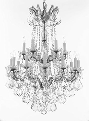 Maria Theresa Crystal Chandelier Chandeliers Lighting H 36" X W 28" - Great For Dining Room Entryway Or Living Room - A83-B12/Cs/152/18