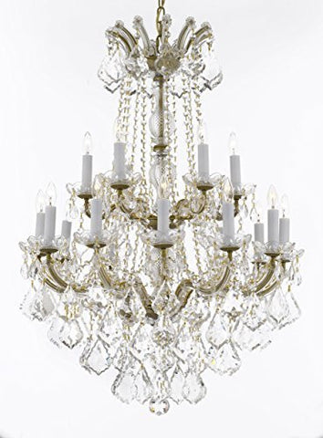 Maria Theresa Crystal Chandelier Chandeliers Lighting H 36" X W 28" - Great For Dining Room Entryway Or Living Room - A83-B12/152/18
