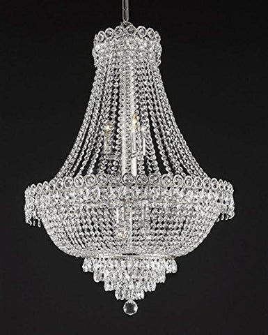 French Empire Empress Crystal(Tm) Chandelier Lighting H 30" W 24" - Cjd-B39/Cs/2176/24