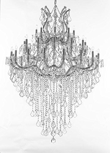 Maria Theresa Crystal Chandelier Lighting H 60" W 44" - Perfect For An Entryway Or Foyer - Cjd-B12/Cs/2181/44
