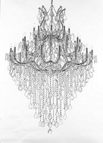 Maria Theresa Crystal Chandelier Lighting H 60" W 44" - Perfect For An Entryway Or Foyer - Cjd-B12/Cs/2181/44