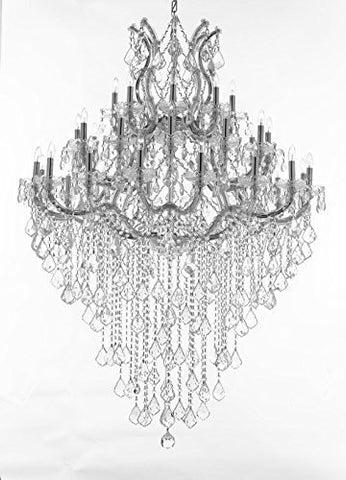 Maria Theresa Crystal Chandelier Lighting H 60" W 44" - Perfect For An Entryway Or Foyer - Cjd-B12/Cs/2181/44