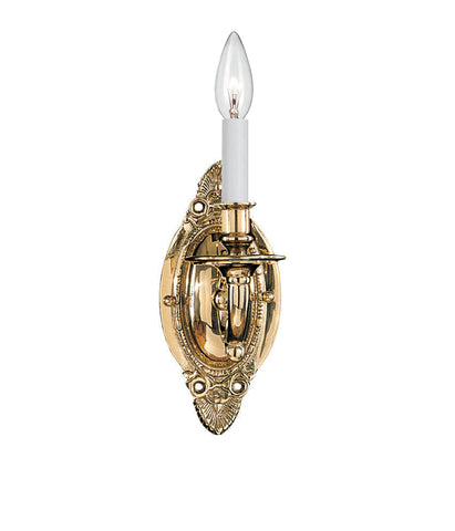 1 Light Polished Brass Traditional Sconce - C193-621-PB