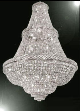 French Empire Crystal Chandelier Lighting 6Ft Tall - Perfect For An Entryway Or Foyer - A93-Silver/448/48
