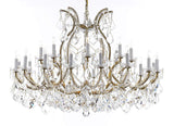Swarovski Crystal Trimmed Chandelier Lighting Chandeliers H35" X W46" Great for The Foyer, Entry Way, Living Room, Family Room and More! - A83-B62/2MT/24+1SW