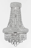 Set of 3-1 French Empire Crystal Chandelier Chandeliers H66" x W36" and 2 Empire Empress Crystal (Tm) Wall Sconce Lighting W 12" H 17" - A93-CS/541/32 + C121-1800W12SC