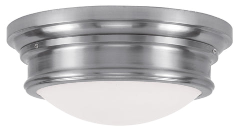 Livex Astor 3 Light Brushed Nickel Ceiling Mount - C185-7343-91