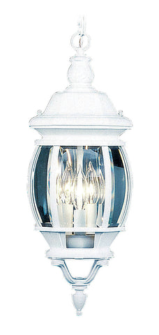 Livex Frontenac 3 Light White Chain Lantern - C185-7527-03