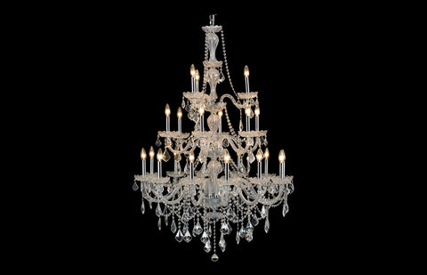ZC121-V7890G38C/RC - Regency Lighting: Giselle 21 light Chrome Chandelier Clear Royal Cut Crystal