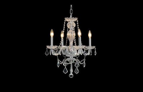 ZC121-V7894D20C/RC - Regency Lighting: Giselle 4 light Chrome Chandelier Clear Royal Cut Crystal