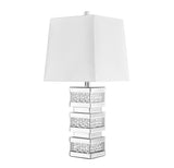 ZC121-ML9312 - Regency Decor: Sparkle Collection 1-Light Silver Finish Table Lamp