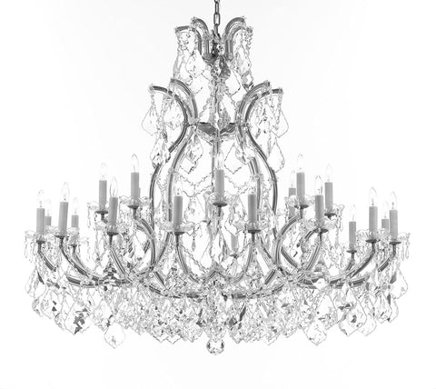 Swarovski Crystal Trimmed Chandelier Lighting Chandeliers H41"X W46" Great for the Foyer, Entry Way, Living Room, Family Room and More - A83-B62/CS/52/2MT/24+1SW