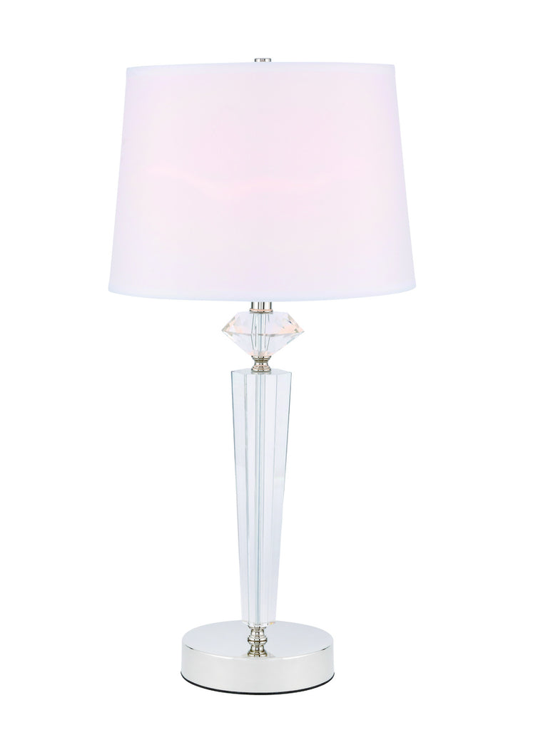 ZC121-TL3030PN - Regency Decor: Annella 1 light Polished Nickel Table Lamp