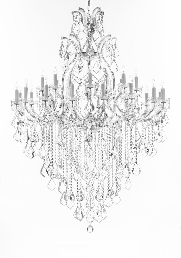 Crystal Chandelier Lighting Chandeliers H65" XW46" Great for the Foyer, Entry Way, Living Room, Family Room and More - A500-B12/CS/52/2MT/24+1
