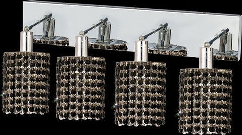 C121-1284W-O-R-JT/RC By Elegant Lighting Mini Collection 4 Lights Wall Sconce Chrome Finish