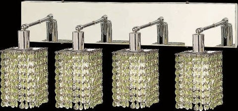 C121-1284W-O-S-LP/RC By Elegant Lighting Mini Collection 4 Lights Wall Sconce Chrome Finish